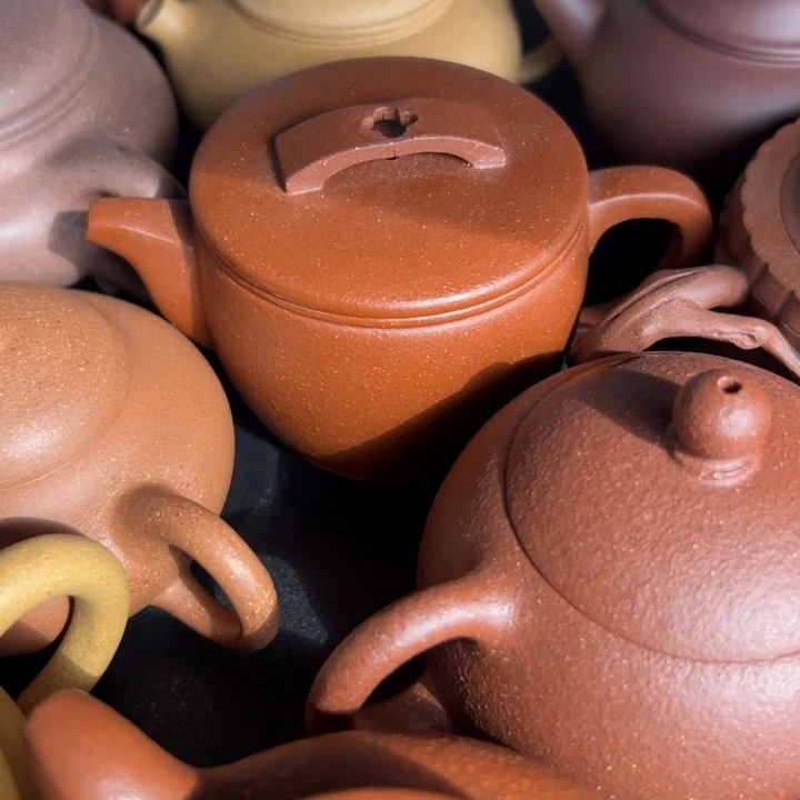 紫砂茶宠红降坡汉瓦150cc