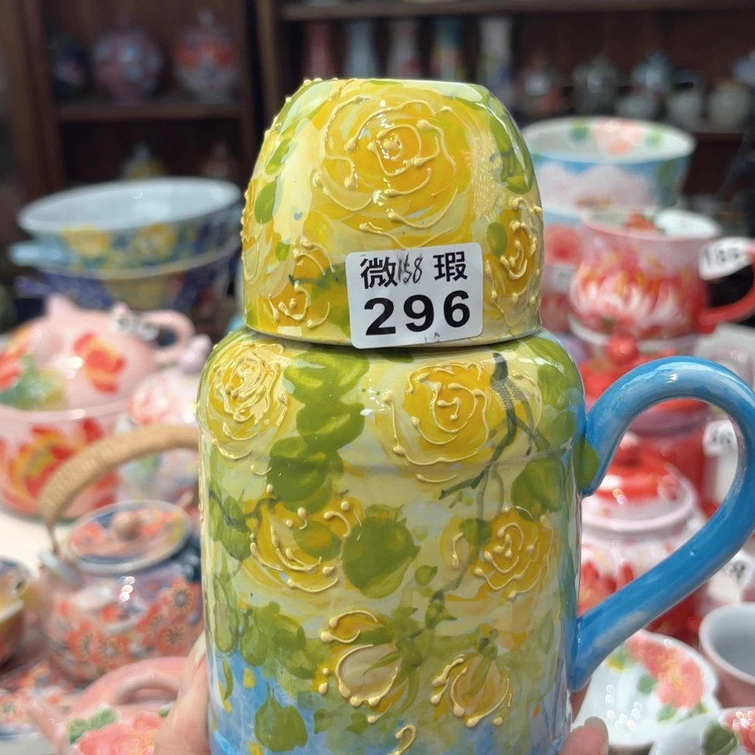 景德镇手绘高温釉下彩陶瓷茶具