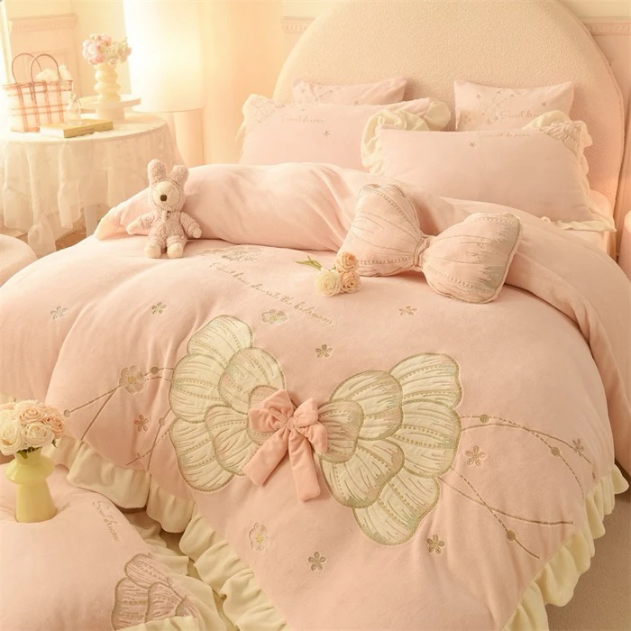 高货牛奶绒套件-绒四件套-孤品默认微瑕-韩系床品 -孤品-单品