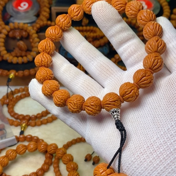 桃核手串秦岭龙纹桃核