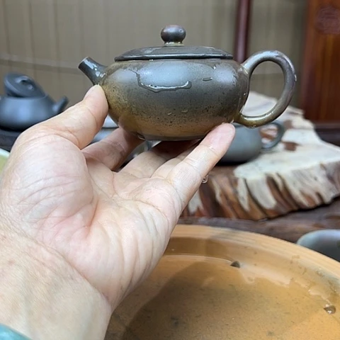戬谷龙窑柴烧茶壶45