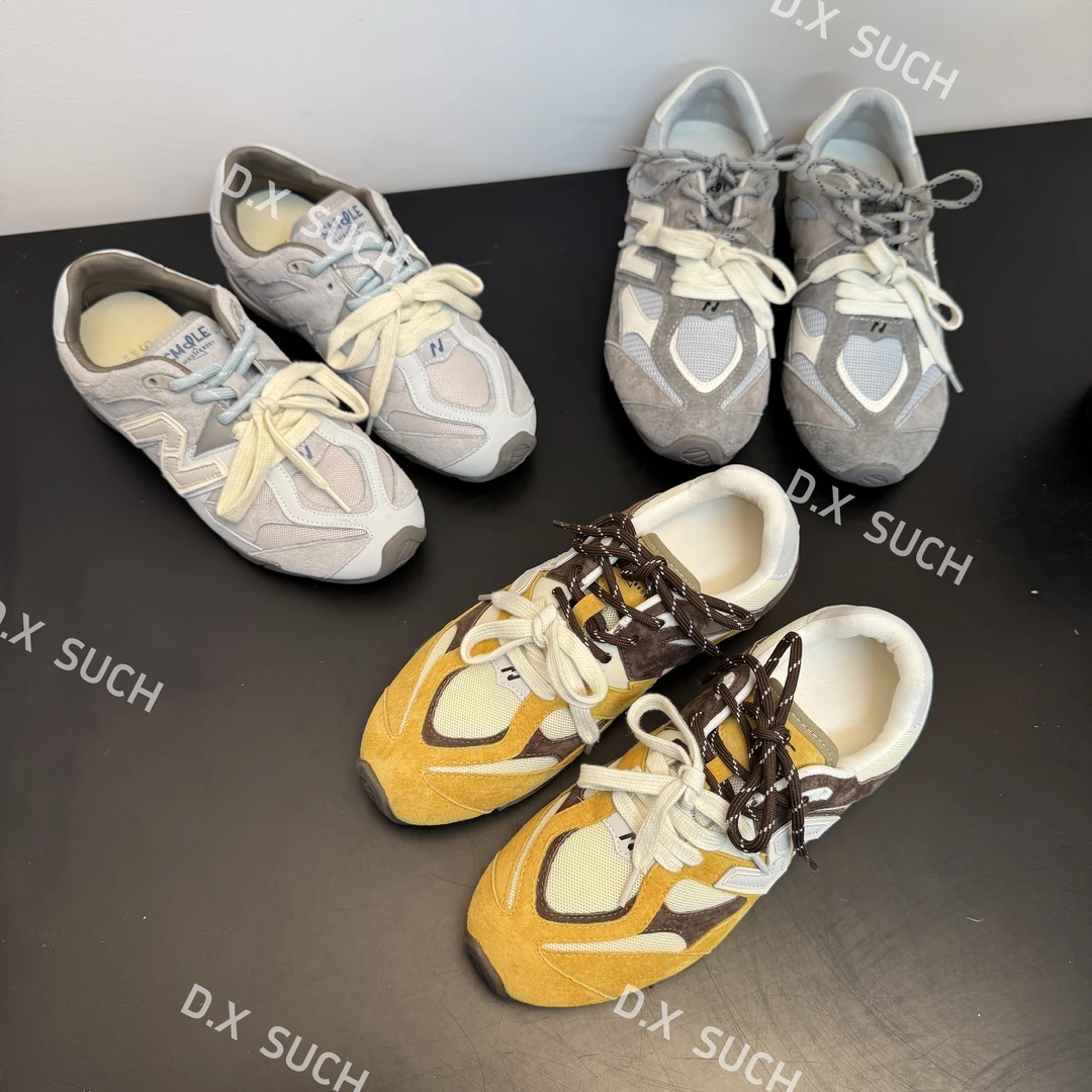 D.X 25|NEW早春款真皮内增高德训鞋拼色系带潮流复古时尚女鞋