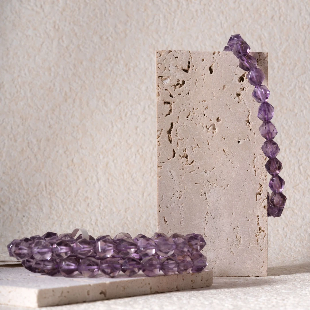 玻利维亚刻面紫水晶紫色单圈简约