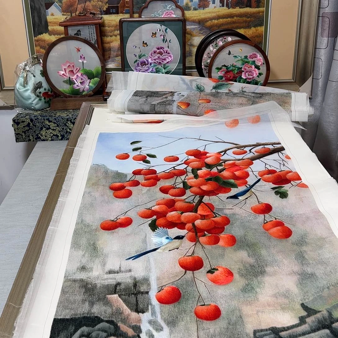 刺绣纯手工刺绣画
