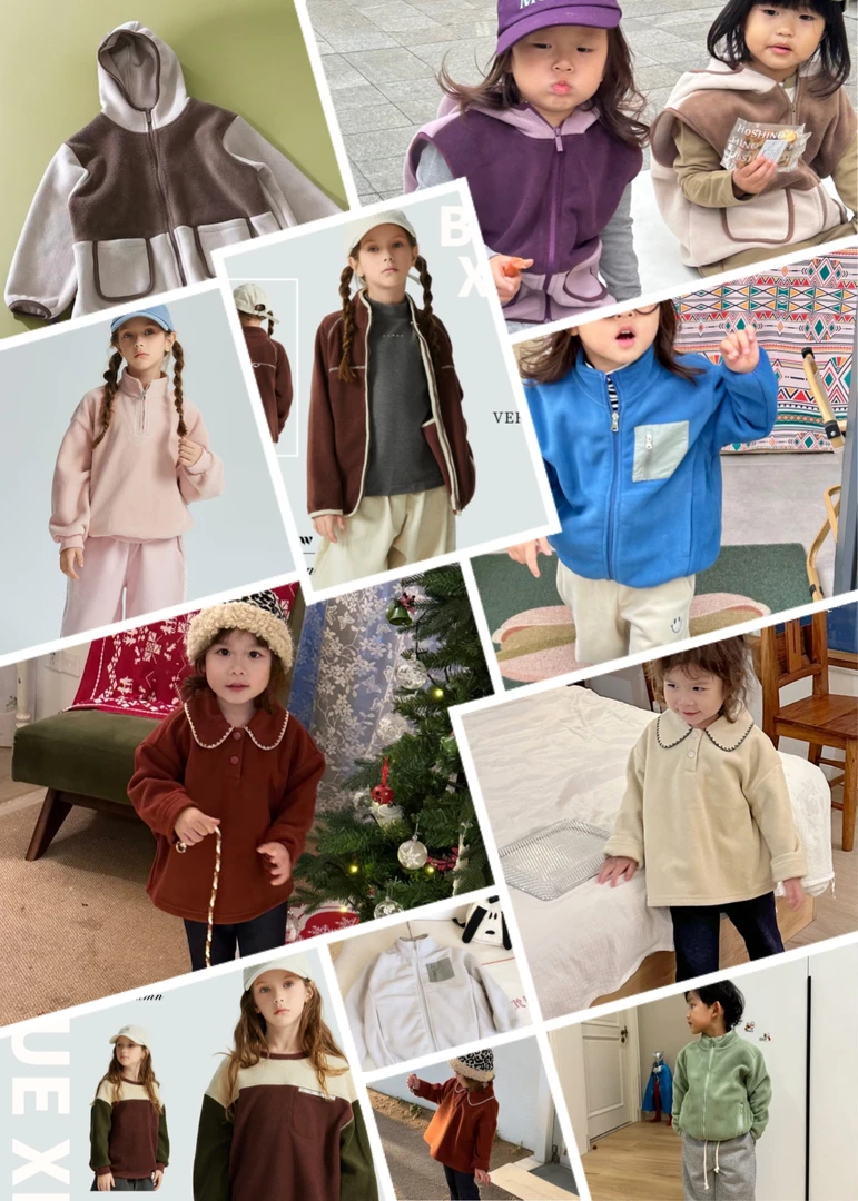 【摇粒绒合集】儿童卫衣内搭加绒长袖外穿外套