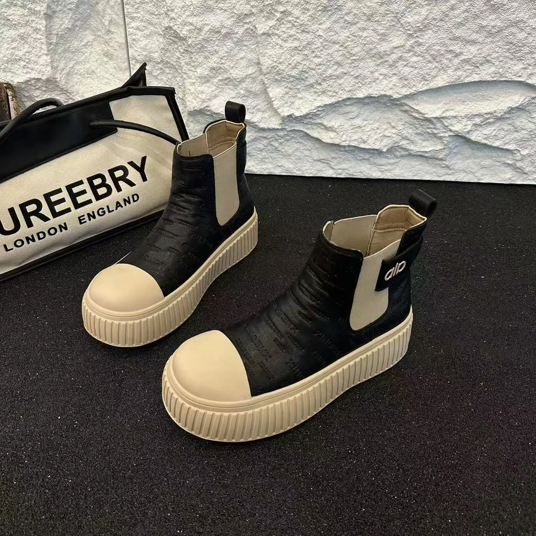 2297大金大码女40-43鞋面印花高级短靴