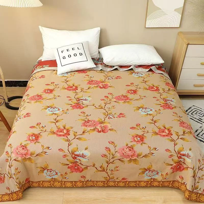 【金香玉】多功能纱布纯棉全棉盖毯四季毯--230*250