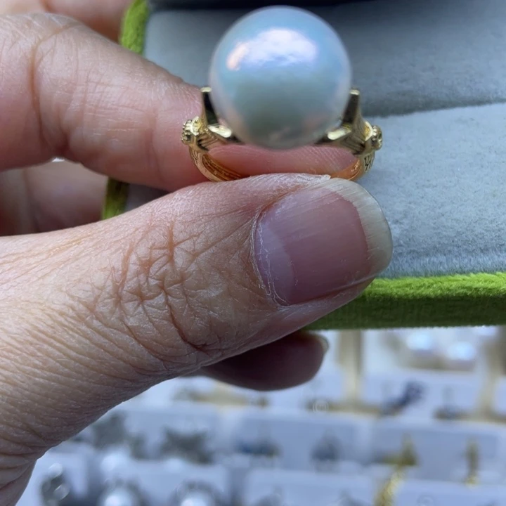 未镶嵌淡水珍珠戒指