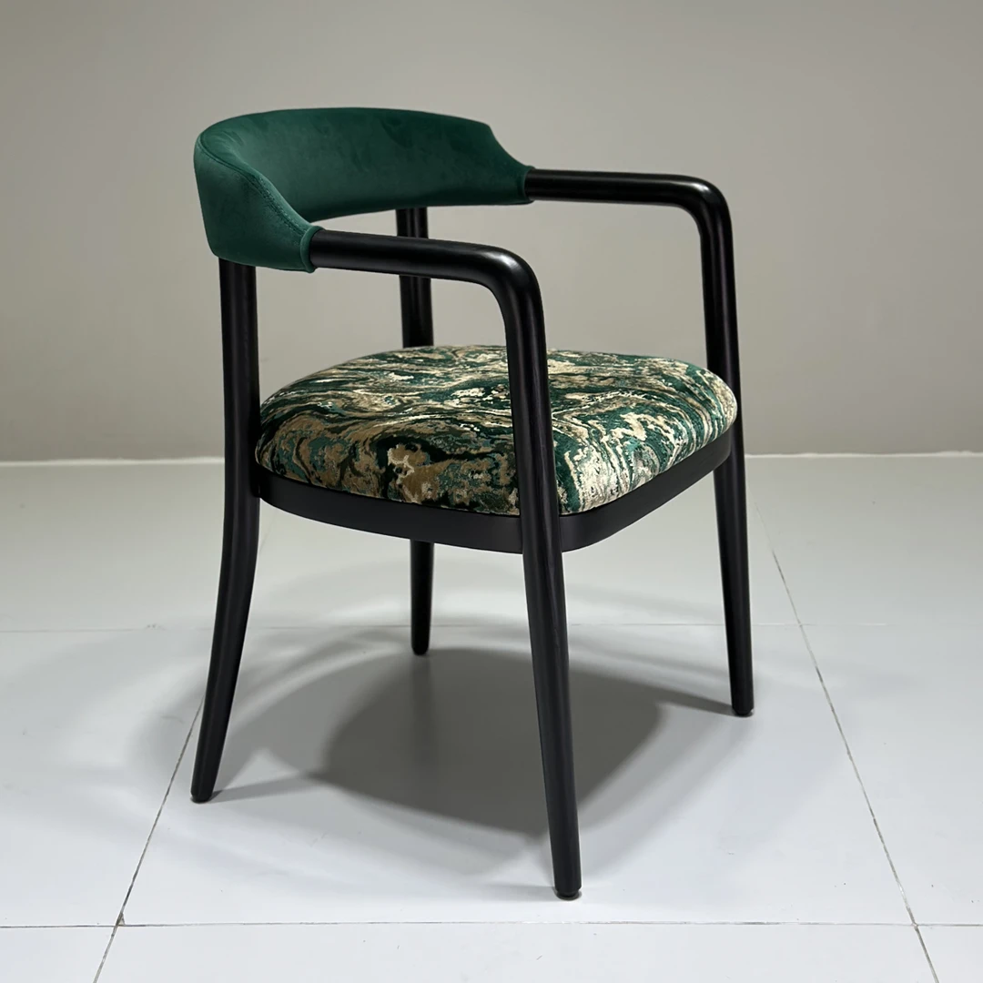 高密度原生海绵椅子餐椅创意复古餐椅中古风高档餐椅