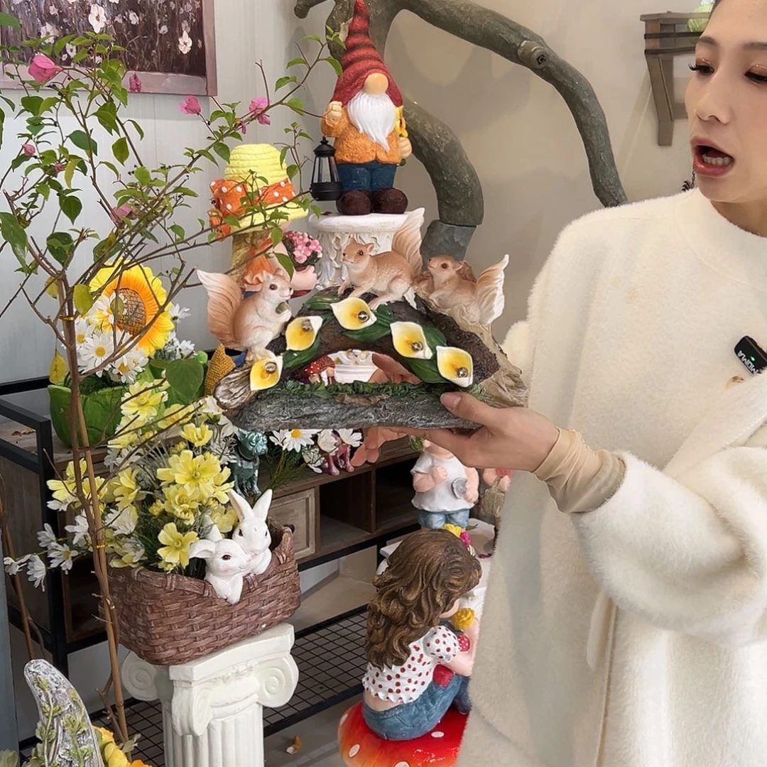 花园摆件红红火火