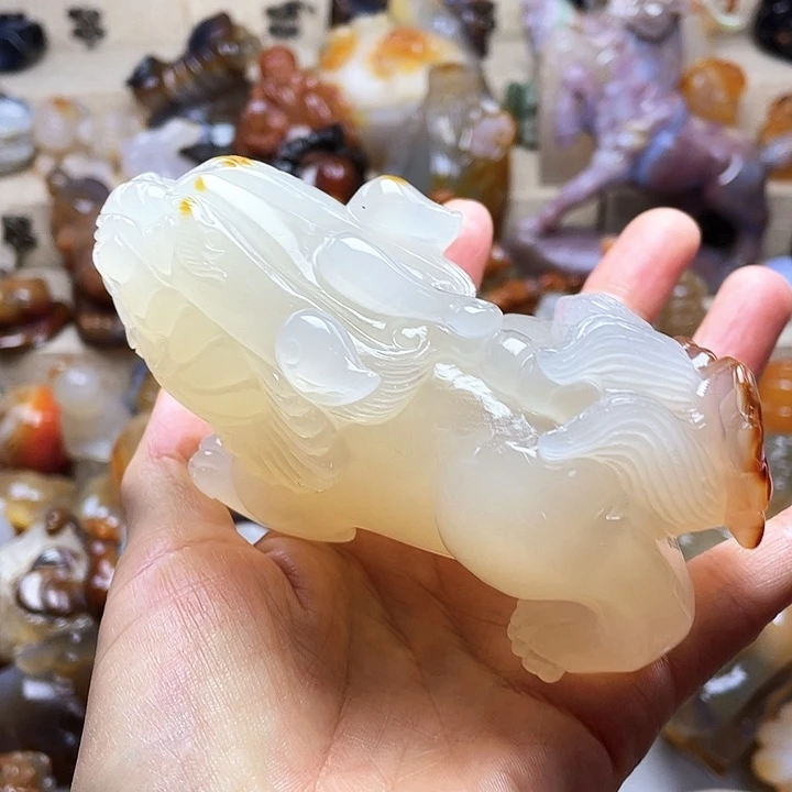 周***王玛瑙/玉髓未镶嵌饰品