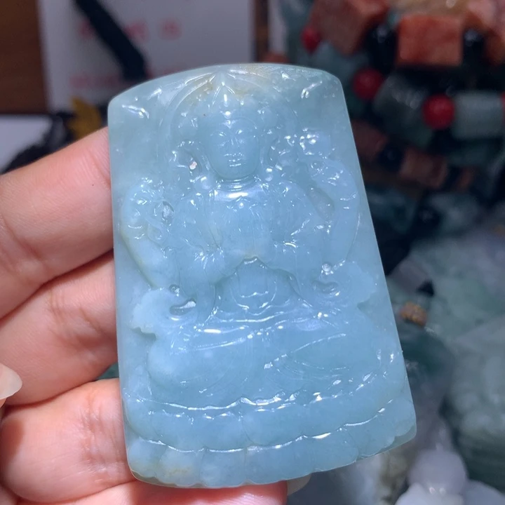 颈饰未镶嵌翡翠保真天然A货翡翠