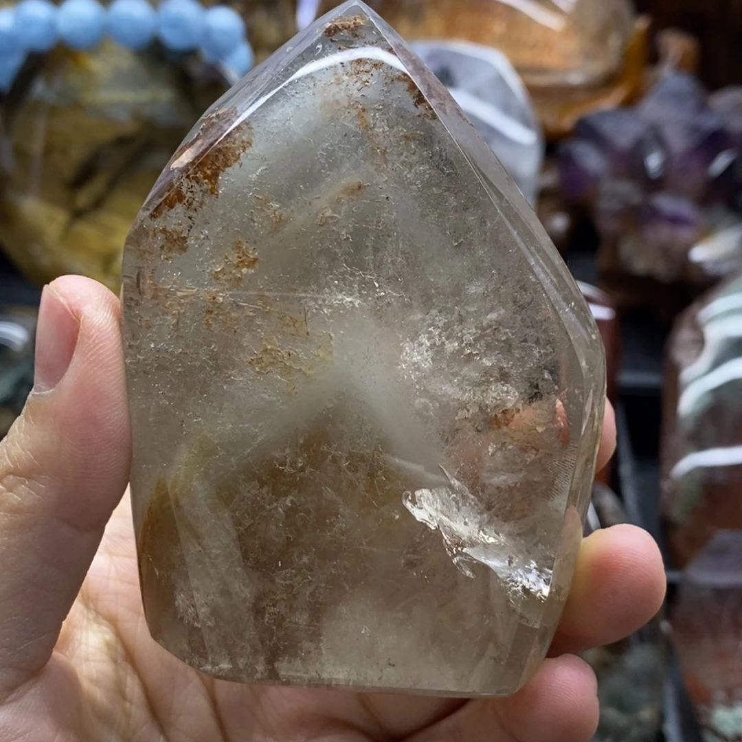 晴***虹水晶珠宝半成品未镶嵌