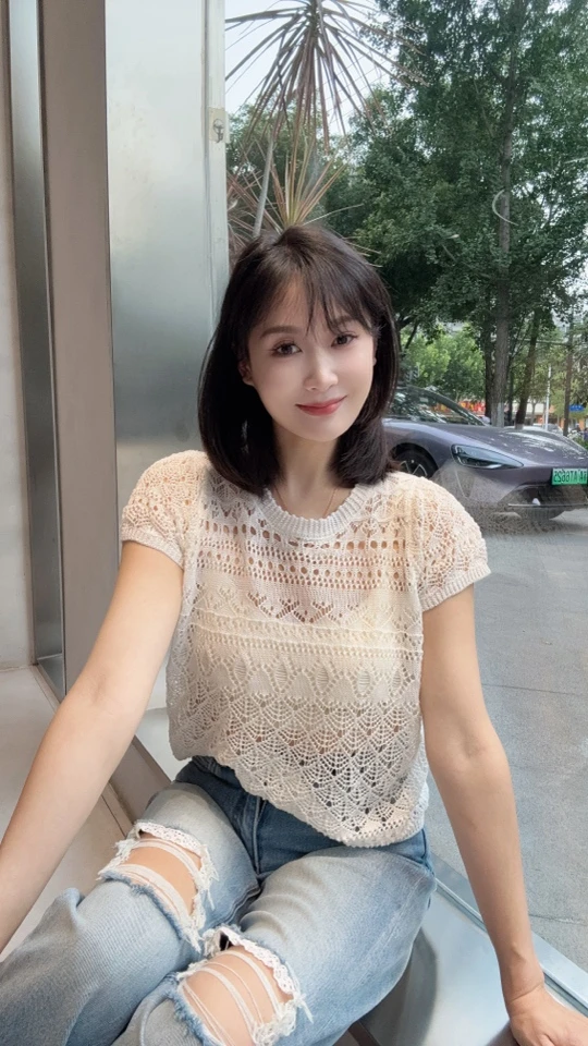 夏季时尚镂空针织