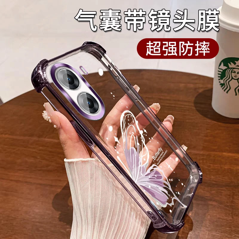 适用红米Turbo4手机壳透明女款轻奢硅胶防摔小众全包镜头网红小众