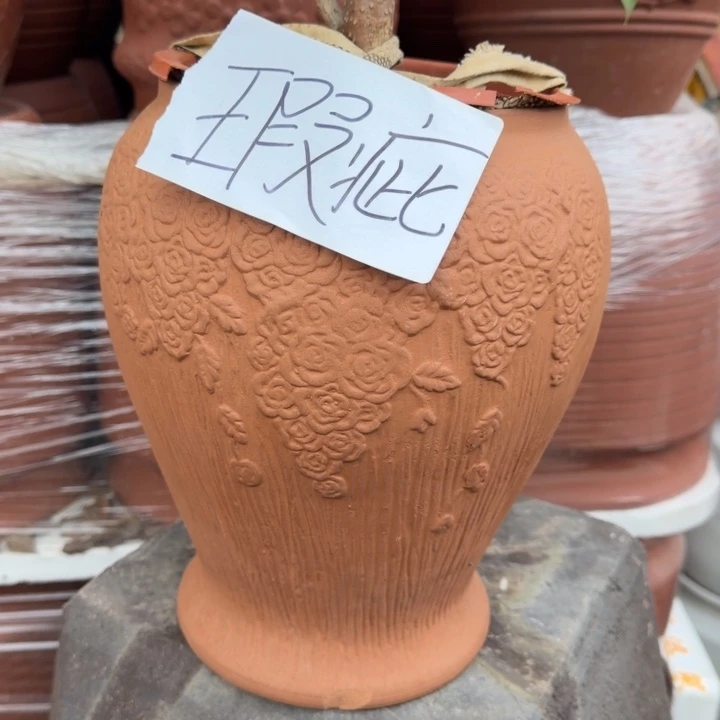 紫砂花盆口18高30宜兴紫砂底部瑕疵