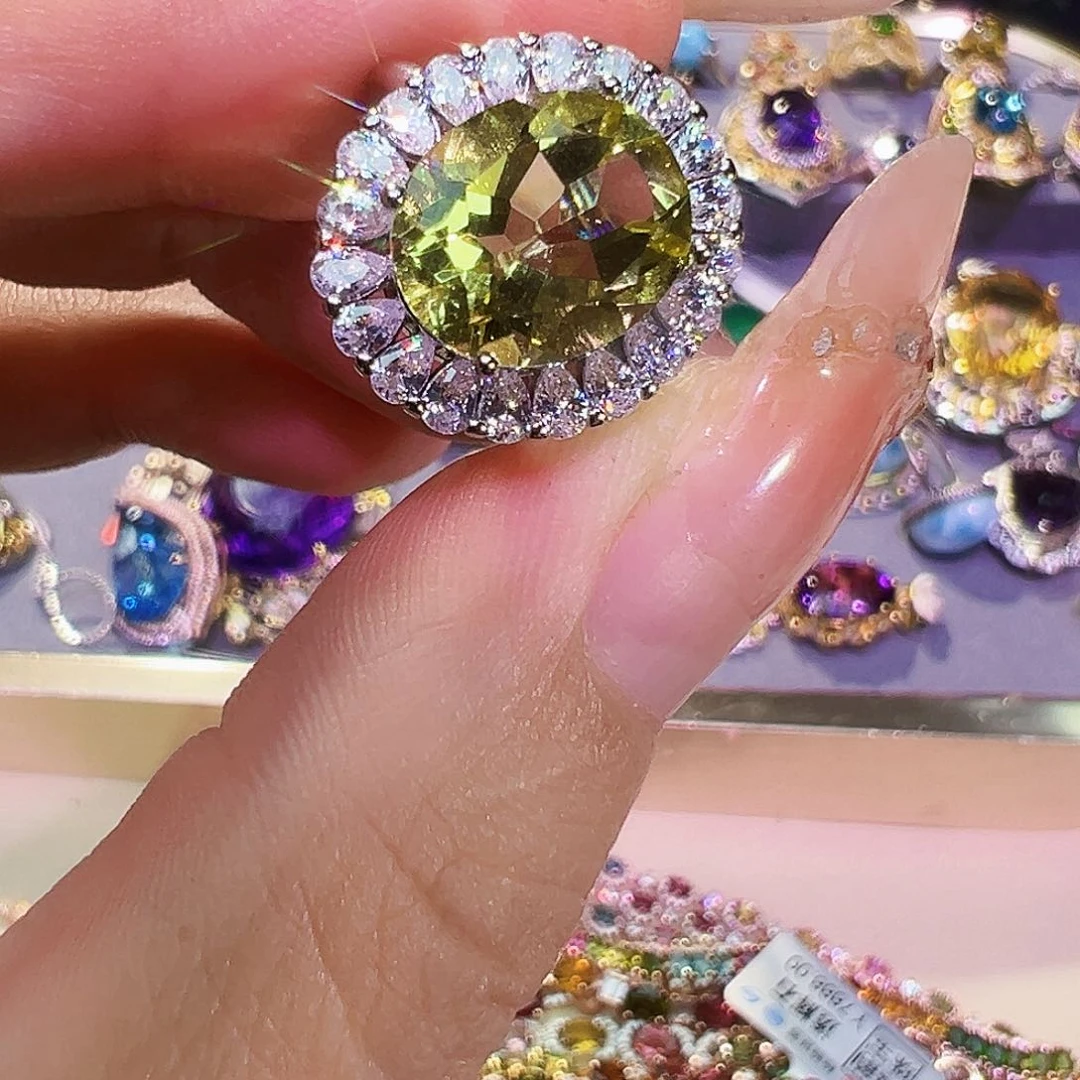 未镶嵌珠宝半成品黄晶?****?