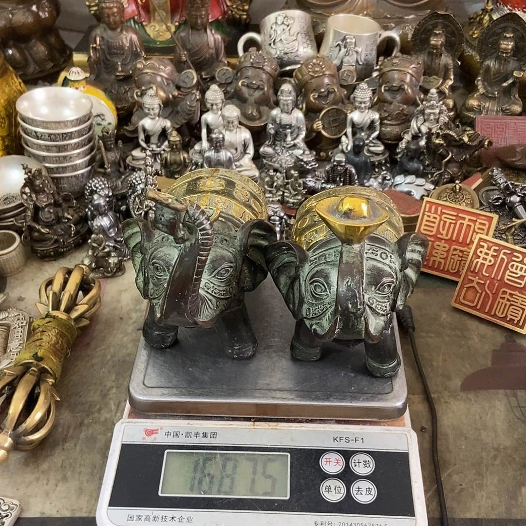 葵*老杨，黄铜摆件，老杨黄铜摆