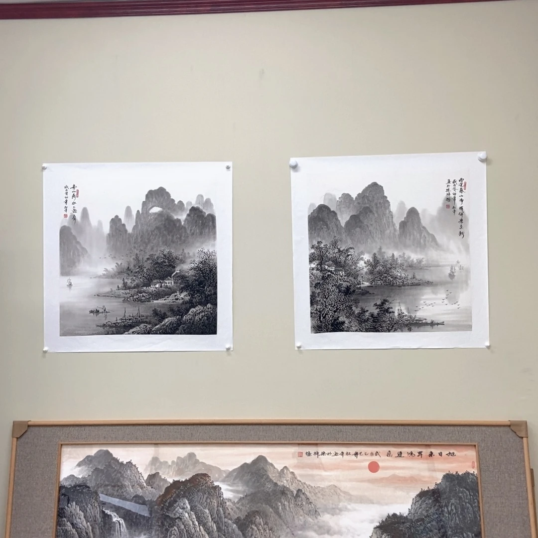 山***工国画杜平四尺斗方精品佳作