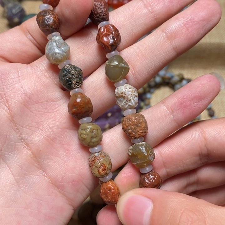 玛瑙/玉髓手链合金