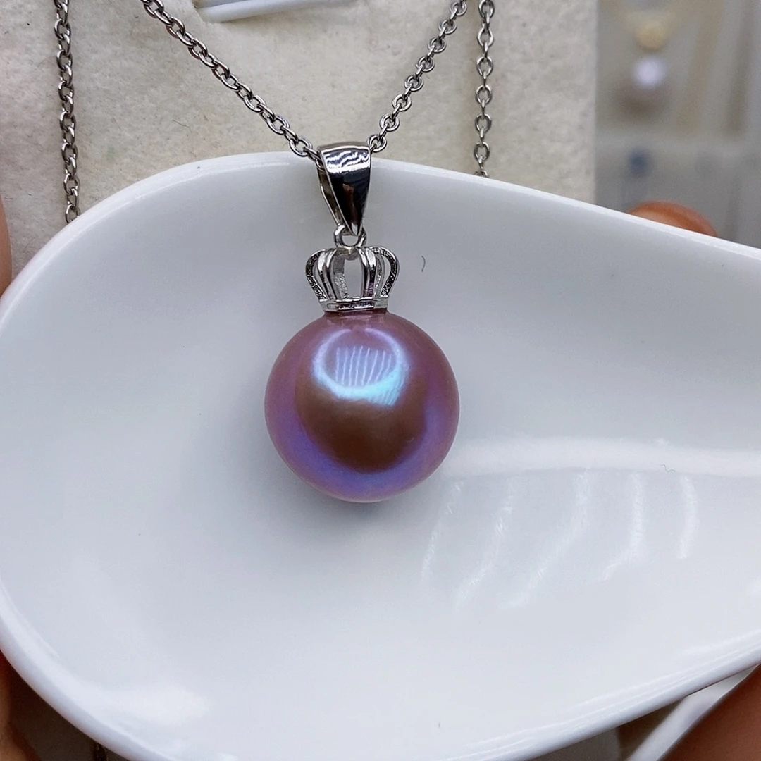 淡水珍珠颈饰银S925镶嵌