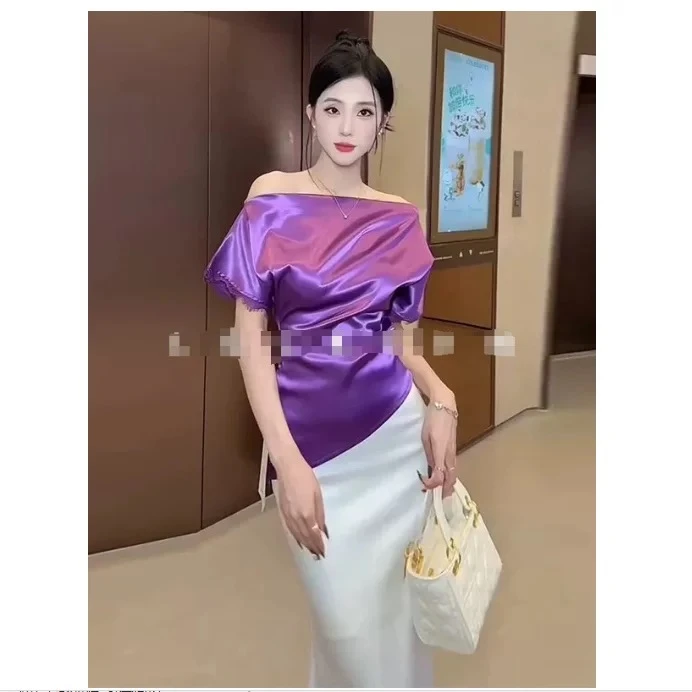 气质轻奢高级感收腰上衣西13D（衣长57左右）3374