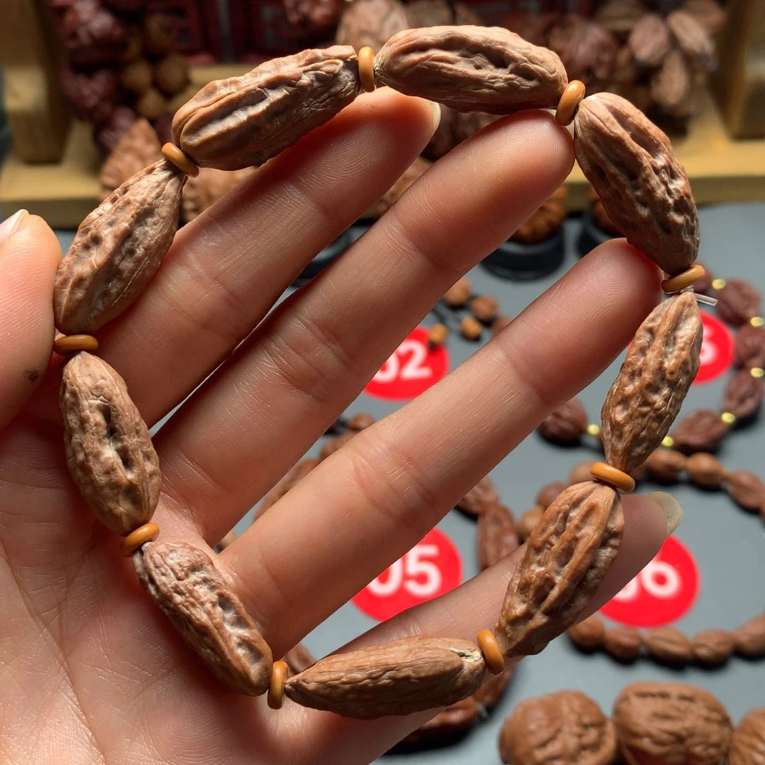 核桃28瓜条异型手串