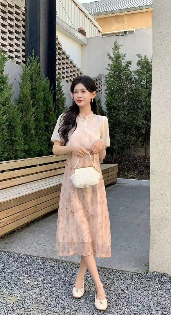 Bufan.原创设计【A18】轻奢高级时尚女装收腰连衣裙