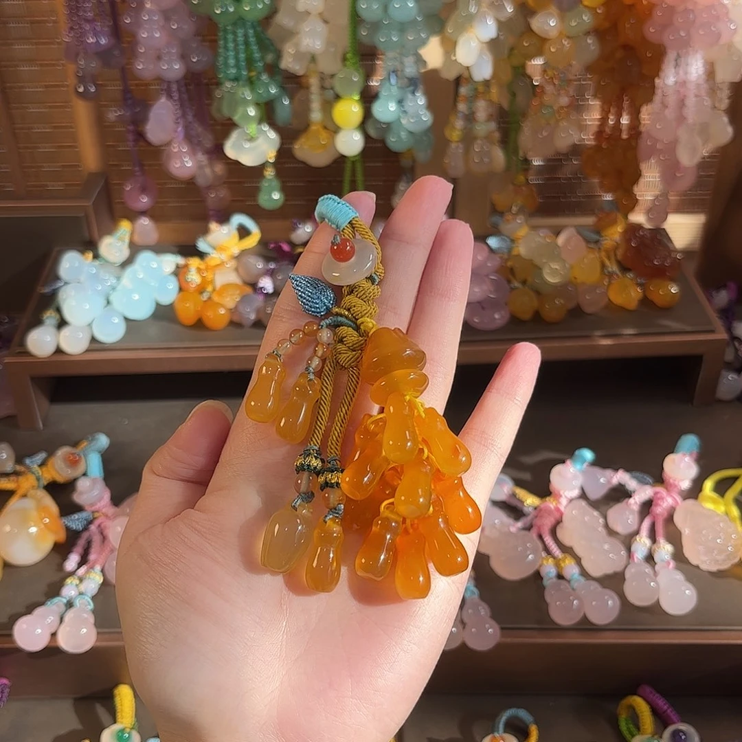 风***者玛瑙/玉髓未镶嵌车挂福利款钥匙扣
