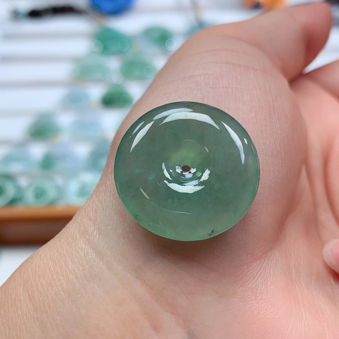 翡翠未镶嵌吊坠(不含链)24-5.5