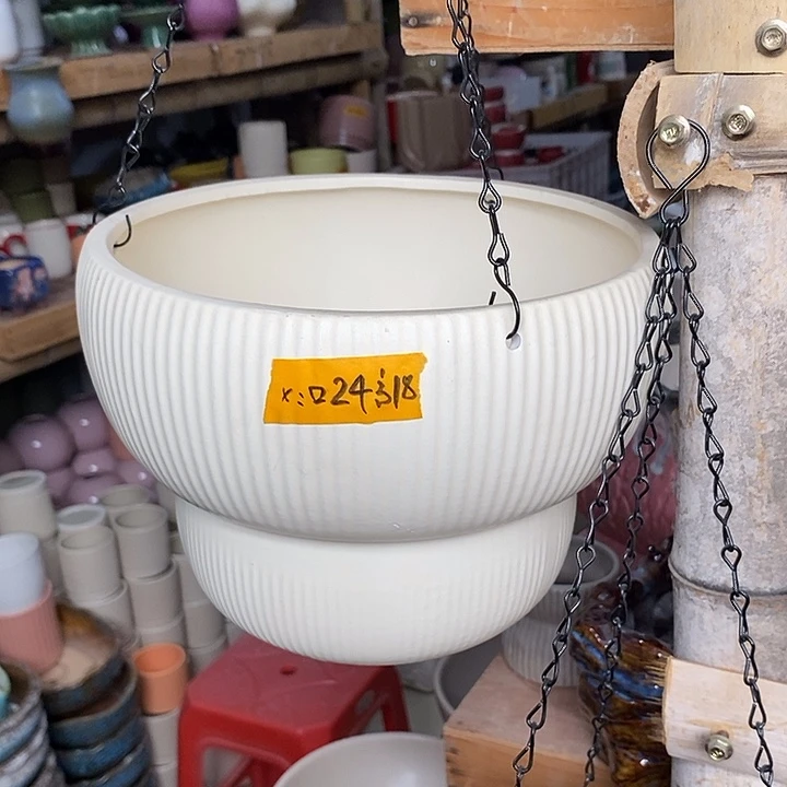 摆件陶盆有孔 微瑕介意勿拍