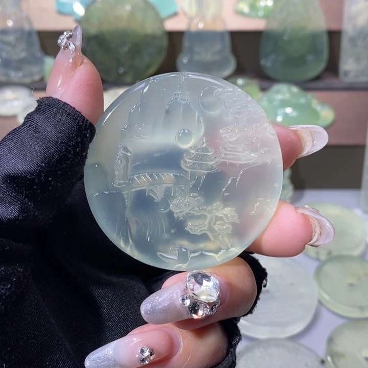 岫玉吊坠未镶嵌吊坠