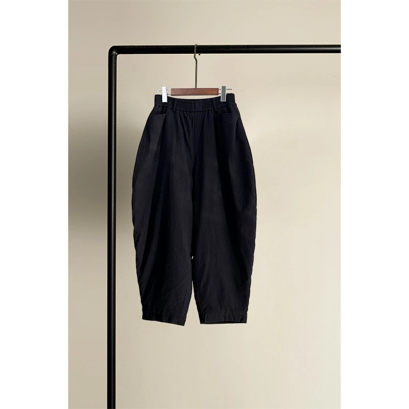 ICEEL原创女装宽松加厚防寒外穿棉裤冬季新款梨形身材保暖萝卜裤