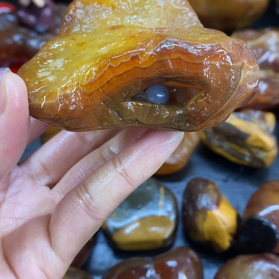 玛瑙/玉髓未镶嵌手把件