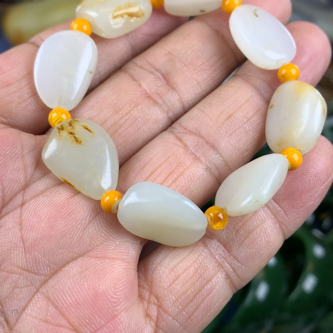 和田玉未镶嵌手链