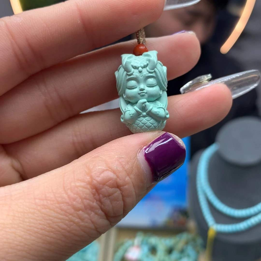 绿松石挂件未镶嵌