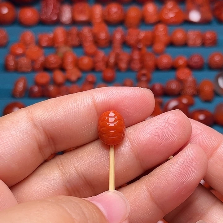 南红玛瑙未镶嵌配饰富甲9mm