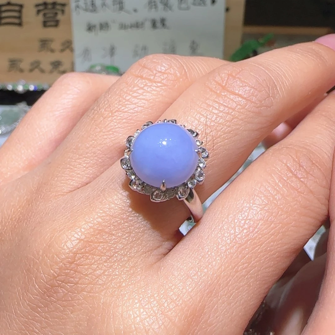 【闪购商品】翡翠戒指18K金镶嵌缅甸