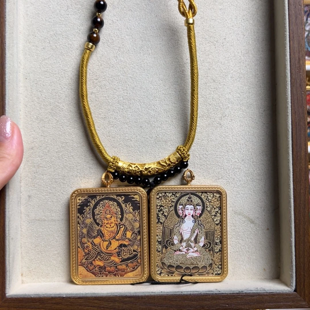 狼***下吊坠黄c大日双面定制