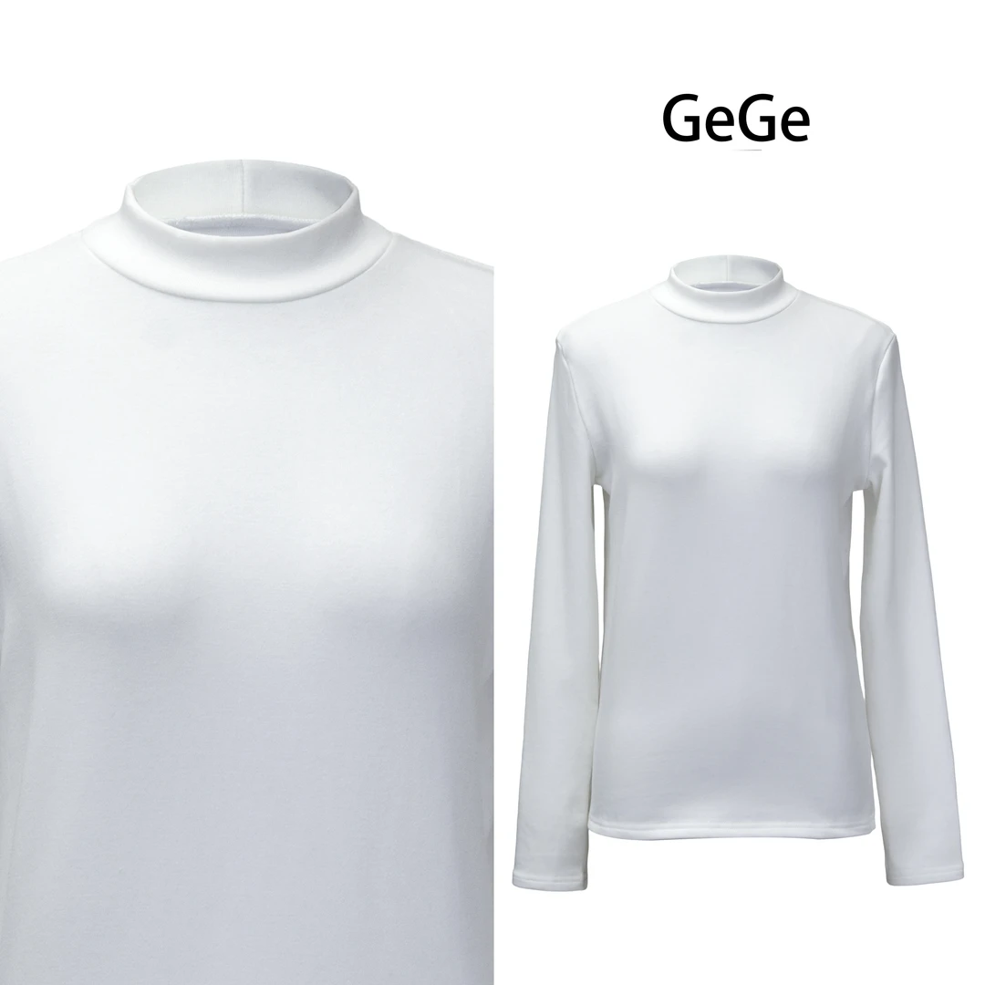 【吴怡婵专属】Lilvene半高领磨毛加绒保暖打底衫