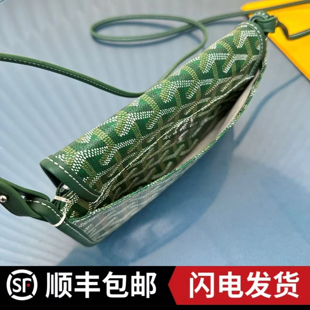 【信封包】男女同款三层老花单肩斜跨包牛皮ing