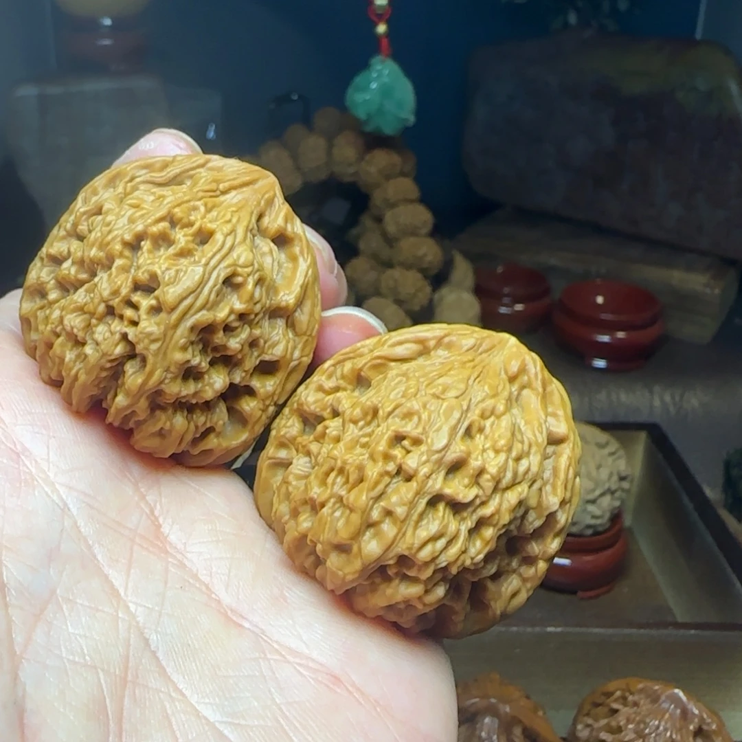 把件桃核凹底南疆