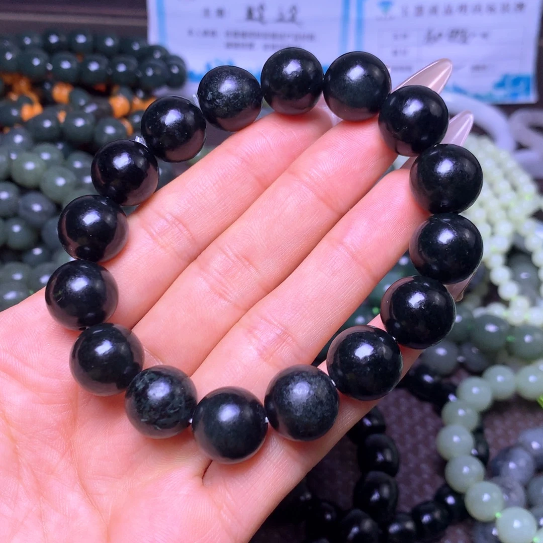 和田玉未镶嵌手串卡14