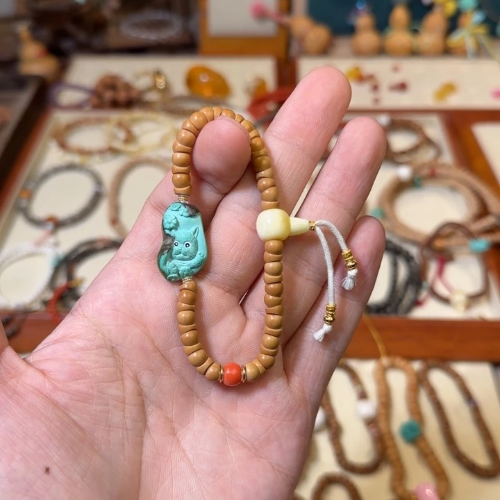 手串橄榄核老挝核尖大肠设计款