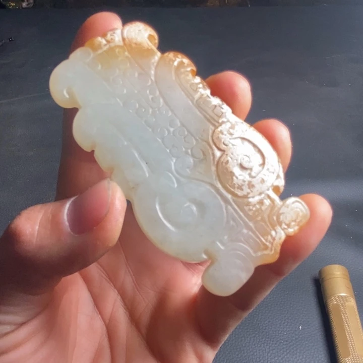 静***馆和田玉未镶嵌摆件