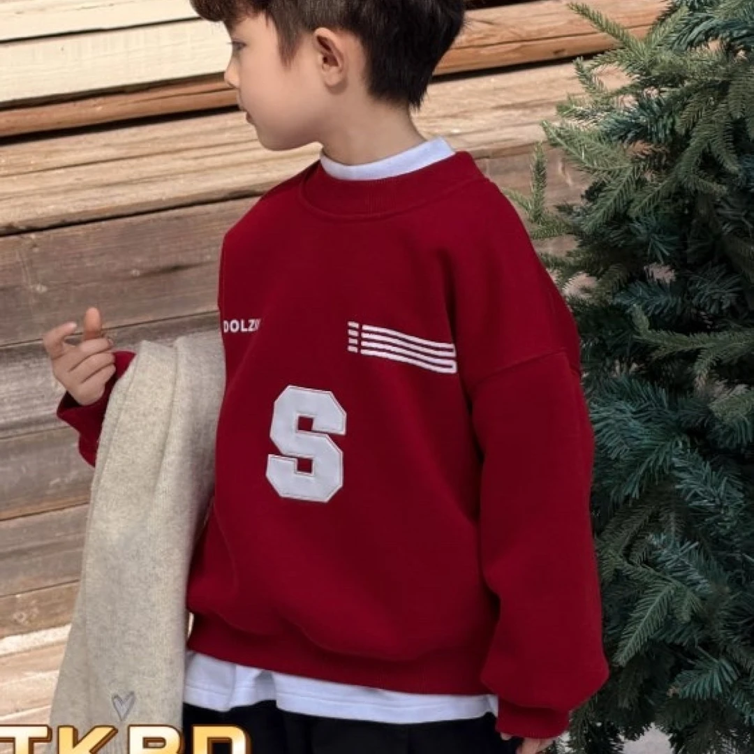 R2-2。12099一体绒卫衣前印S冬款童装