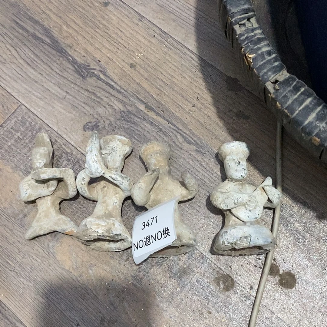 黑***地瓷片3471号工艺品