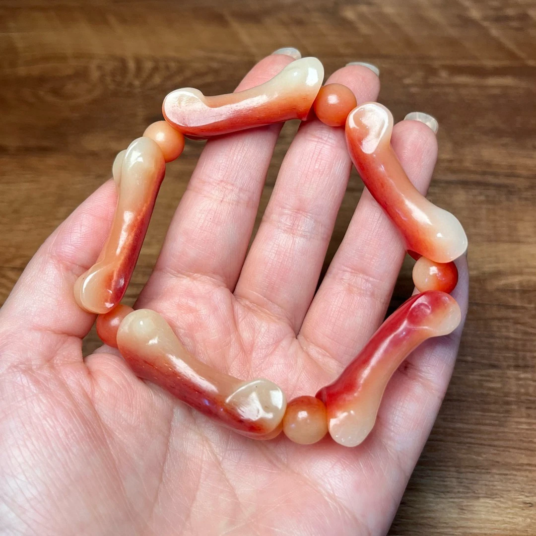 血料趾骨手串 盘玩佳品 男女款 骆驼骨手链 把玩收藏