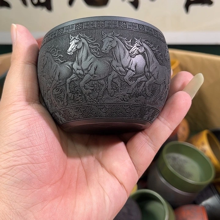 茶杯紫砂全手工紫砂主人杯