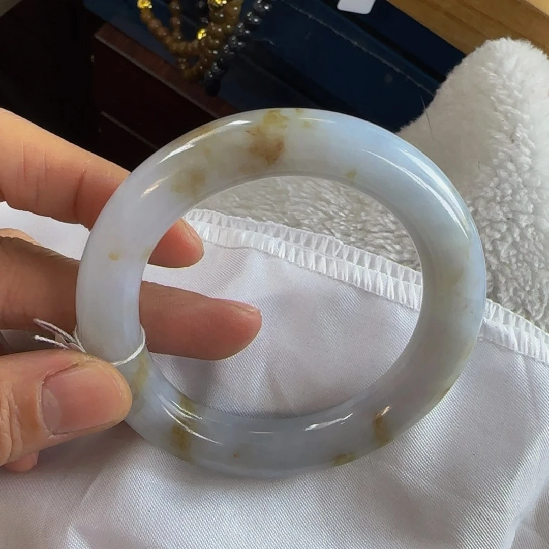 翡翠手镯未镶嵌福*娃老坑